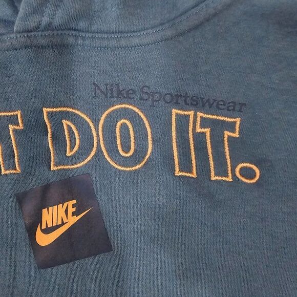 Nike boy's  Blue Pullover Sportswear Hoodie Size XL - Picture 6 of 8